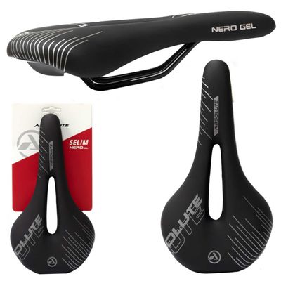 Selim Sela Nero Absolute Gel 268/146mm Vazado Bike Bicicleta