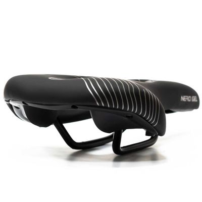 Selim Sela Nero Absolute Gel 268/146mm Vazado Bike Bicicleta