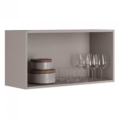 Armário de Geladeira Itatiaia Essence com 1 Porta, 1 Prateleira e 80 cm de Largura Fendi/Gris