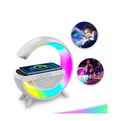 Luminária Rgb Caixa Som G Speaker Carregador Indução AL-8778