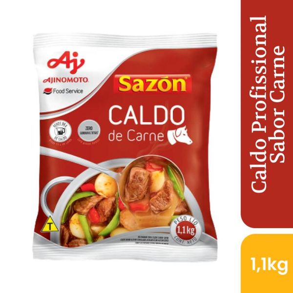 Caldo em pó sazón® profissional sabor carne 1kg