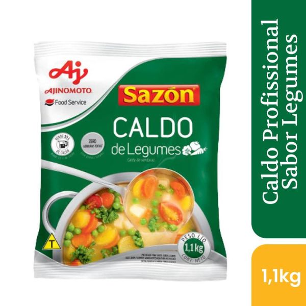 Caldo em pó sazón® profissional sabor legumes 1,1kg