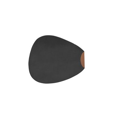 Jogo Americano Organico Dupla Face Preto Marrom Oval 10un