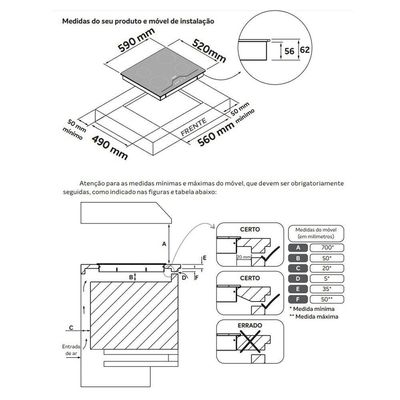 Cooktop De Indução 4 Bocas Dako Supreme Preto 220V