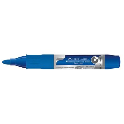 Pincel Marcador Quadro Branco Recarregável Com Refil Faber-castell Azul