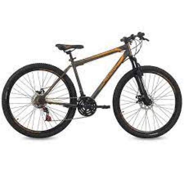 Bicicleta Aro 29 Disk Brake Grafite/Laranja - Free Action Bicicleta Aro 29 Disk Brake Grafite/Laranja - Free Action