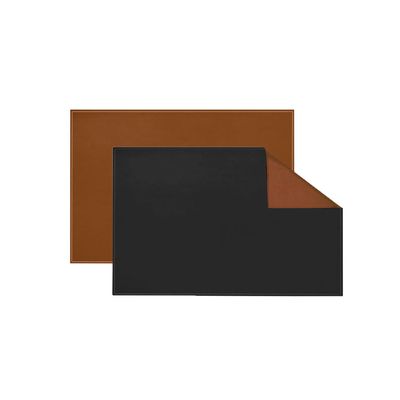 Jogo Americano Preto Dupla Face Marrom Eco 2 peças