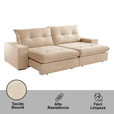 Sofá Athenas Linho 02 Módulos 80 Cm B25cm Meu Sofá Online A294 Linho Creme