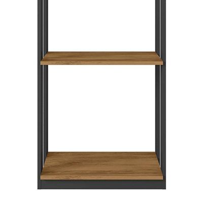 Guarda Roupa Modulado Closet Titan Preto Velluto/freijó - Pr Móveis Preto Velluto/ Freijó