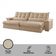 Sofá Classic Linho 02 Módulos 90 Cm B25 Cm Meu Sofá Online A226 Linho Bege