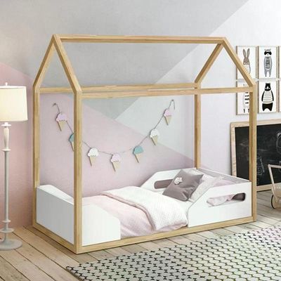 Mini Cama Montessoriano Zoe Branco/natural - Reller Móveis Branco/natural