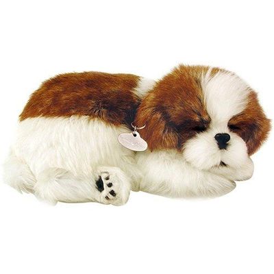 Brinquedo De Pelúcia Que Respira Perfect Petzzz Acompanha Pilha Shih-tzu