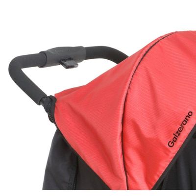 Carrinho De Bebê Galzerano San Remo De 0 Meses Até 15 Kg Preto E Vermelho