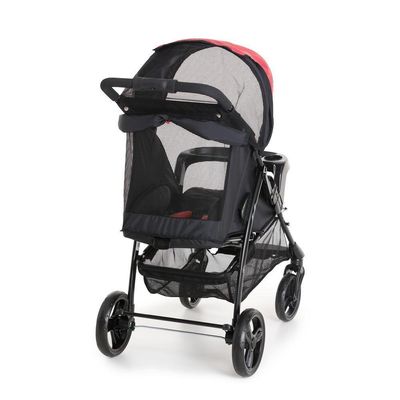 Carrinho De Bebê Galzerano San Remo De 0 Meses Até 15 Kg Preto E Vermelho
