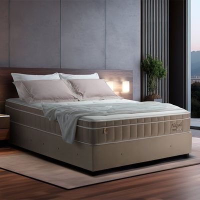 Colchão de Molas Queen Sono Design Napoli 158X198 Branco/Marrom