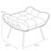 Kit 02 Puffs Decorativos Sala de Estar Costela L02 Bouclê Bege - Lyam Decor