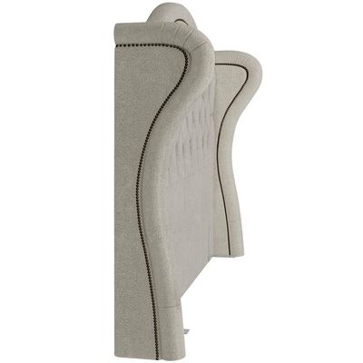 Cabeceira Cama Box Casal 160 cm P05 Lisboa Bouclê Creme - Lyam Decor