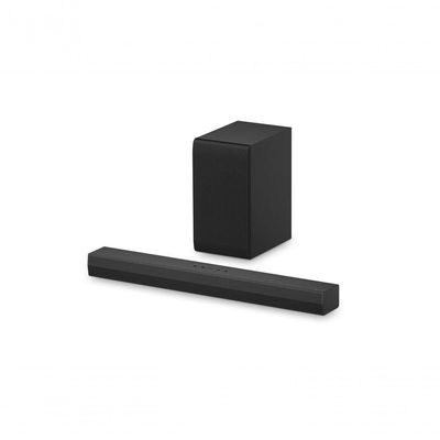 Soundbar LG S40T 300W RMS 2.1 Canais Dolby Digital Sem fios Bluetooth 5.3 Entrada Óptica HDMI AI Sound Pro