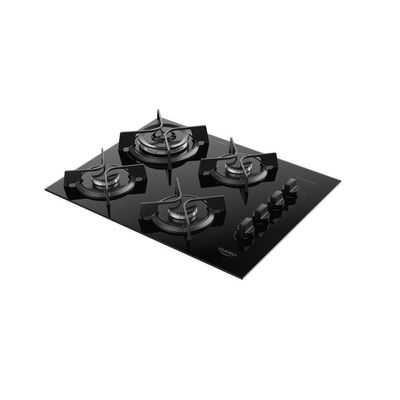 Cooktop 4 Bocas Dako Supreme A Gás Acendimento Automático E Tripla Chama Preto Bivolt