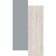 Armário Aéreo Bartira Cristal MDP 15mm com 2 Portas e 2 Prateleiras - 80cm de largura Freixo/Azul Wood