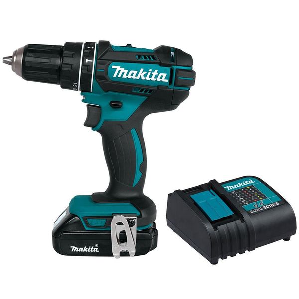 Parafusadeira/Furadeira de Impacto Makita DHP482SY Preto e Azul Parafusadeira/Furadeira de Impacto Makita DHP482SY Preto e Azul