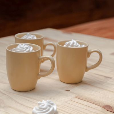 Caneca Le Mug em Cerâmica Bege 260ml