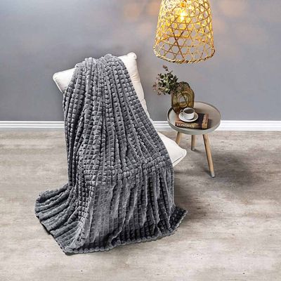Cobertor Manta Paradise Ultrasoft Flannel Queen 2,40m x 2,20m 01 Peça - Cinza Gris