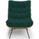 Poltrona Decorativa Sala de Estar Costela L02 Bouclê Verde - Lyam Decor