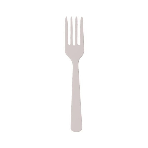 Garfo de Plástico Silver Plastic Happy Line Branco