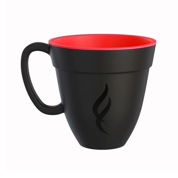 Xícara de Café Bezavel 120ml Preto e Vermelho
