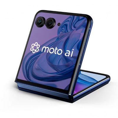 Smartphone Motorola Razr 50 Ultra 5G Navy Blue com 512GB, 24GB RAM Boost, Tela de 6.9, Câmera Traseira 50MP, Android 14 Azul