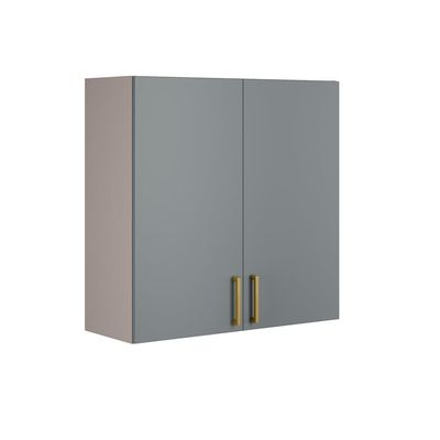 Cozinha Completa Itatiaia Essence 6 peças com 11 portas e 5 gavetas 360cm de largura Cinza