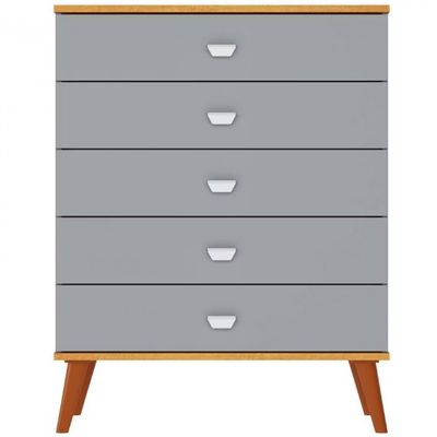 Cômoda Infantil Bartira Ternura com 5 Gavetas Azul