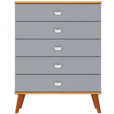 Cômoda Infantil Bartira Ternura com 5 Gavetas Azul