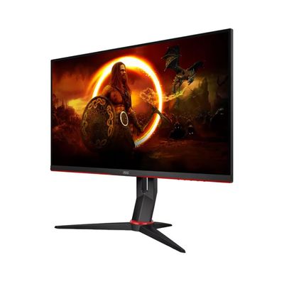 Monitor Gamer Widescreen VA 27 AOC 1920 x 1080 FHD 27G2S/BK Entrada HDMI e VGA Preto e Vermelho / Bivolt