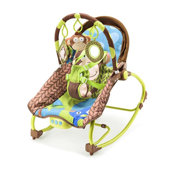 Cadeira de Balanço para Bebês Balance Macaco 0-20kgs Marrom Multikids Baby - BB365 BB365