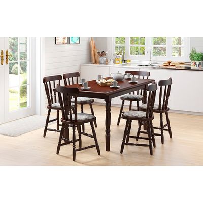Kit com 2 Cadeiras Estofadas Piratini Colonial - 155EA Castanho
