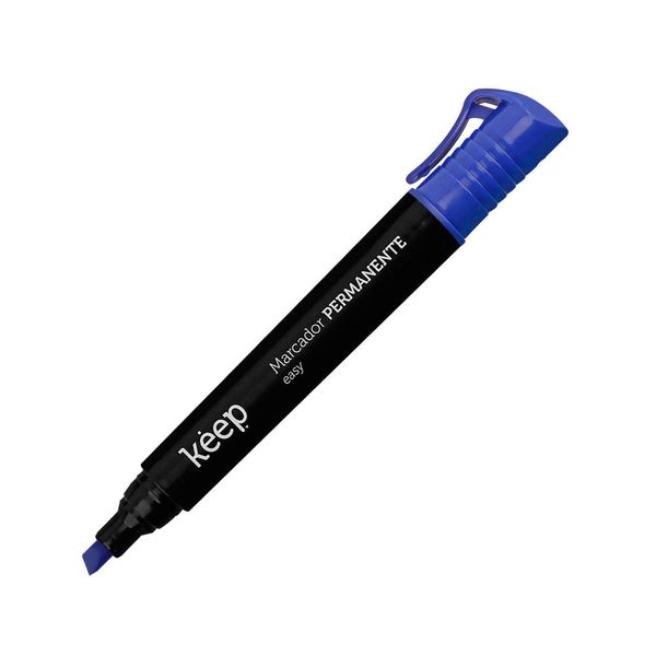 Pincel Marcador Permanente Easy Azul - Caixa c/ 12un Keep - MR050 MR050 Pincel Marcador Permanente Easy Azul - Caixa c/ 12un Keep - MR050 MR050