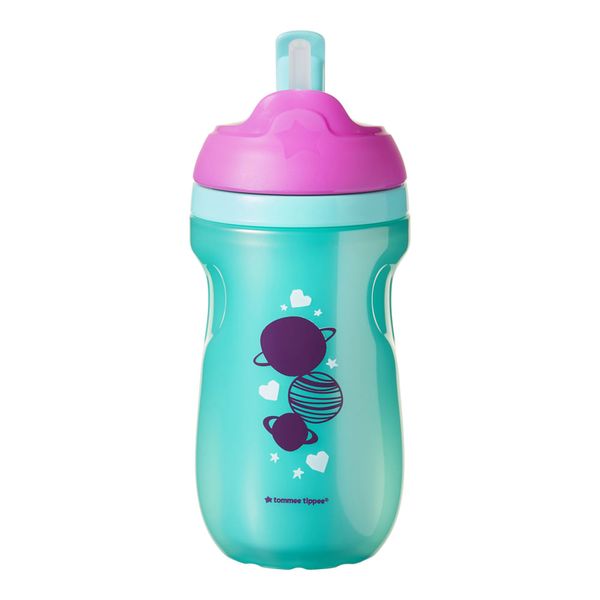 Copo Térmico com Canudo 260ml Rosa Tommee Tippee - 549292 549292 Copo Térmico com Canudo 260ml Rosa Tommee Tippee - 549292 549292