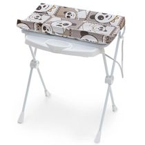 Banheira de Bebê Plástica Galzerano Classic 7045 com Trocador e Suporte Panda