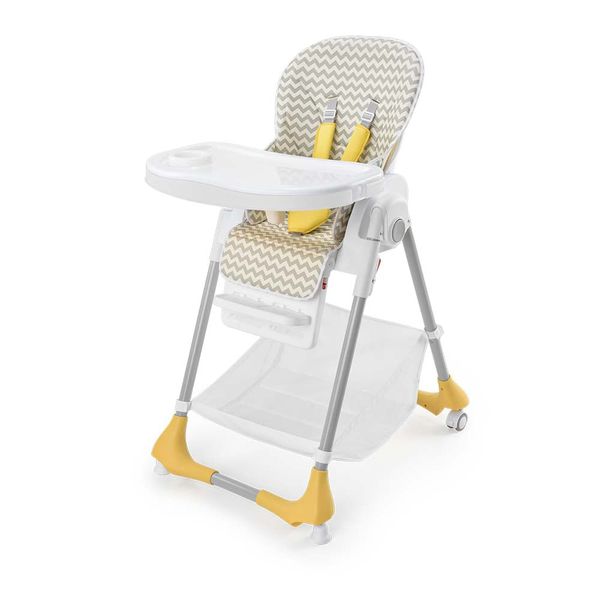 Cadeira Alta de Alimentação Gourmet Amarela +6 meses 15kg Multikids Baby - BB606 BB606