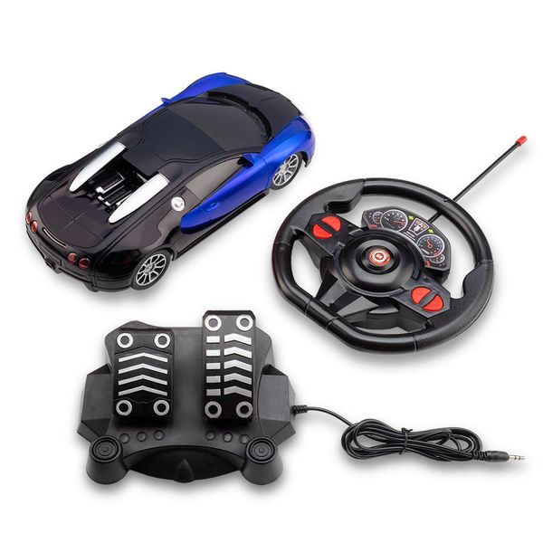 Carrinho com Volante e Pedal Racing Control Nitro Azul Multikids - BR1146 BR1146