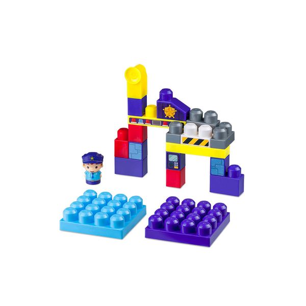 Cubic Jr Blocos Polícia 20pcs Multikids - BR1390 BR1390