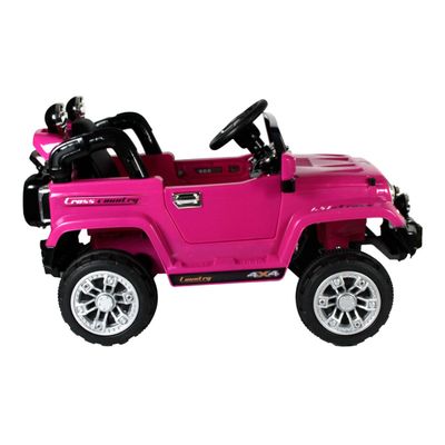 Jipe Elétrico Infantil Trilha 12V Rosa Bel Único / 12V