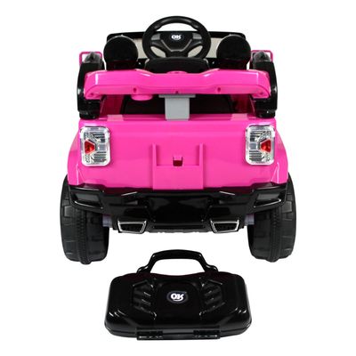 Jipe Elétrico Infantil Trilha 12V Rosa Bel Único / 12V