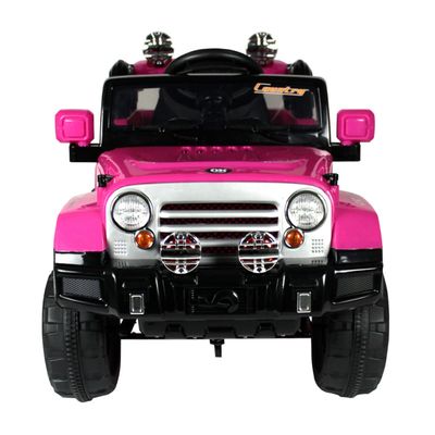 Jipe Elétrico Infantil Trilha 12V Rosa Bel Único / 12V
