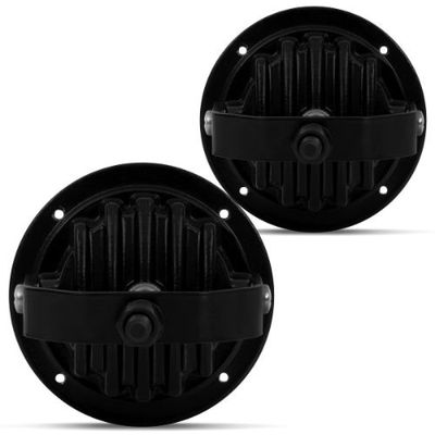 Kit Farol Auxiliar Redondo Plástico Power Led Super Branco