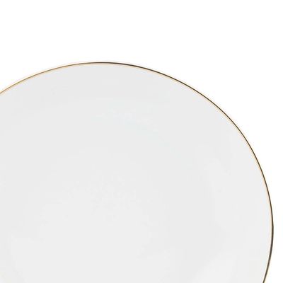 Aparelho de Jantar 42 Peças L`Hermitage Legacy em Porcelana Branco e Dourado