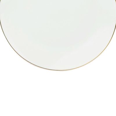 Aparelho de Jantar 42 Peças L`Hermitage Legacy em Porcelana Branco e Dourado