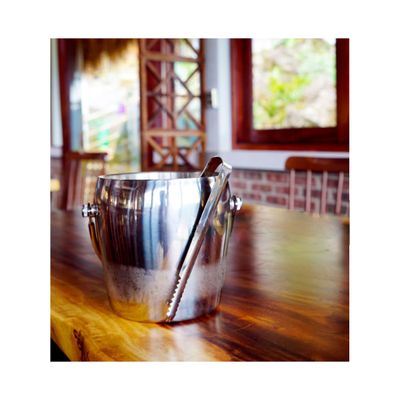 Pegador de Gelo Frios Jacare Inox Mini Utensilios Bar Restaurante